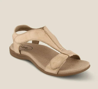 Megan - Adjustable orthopedic leather sandals with arch support