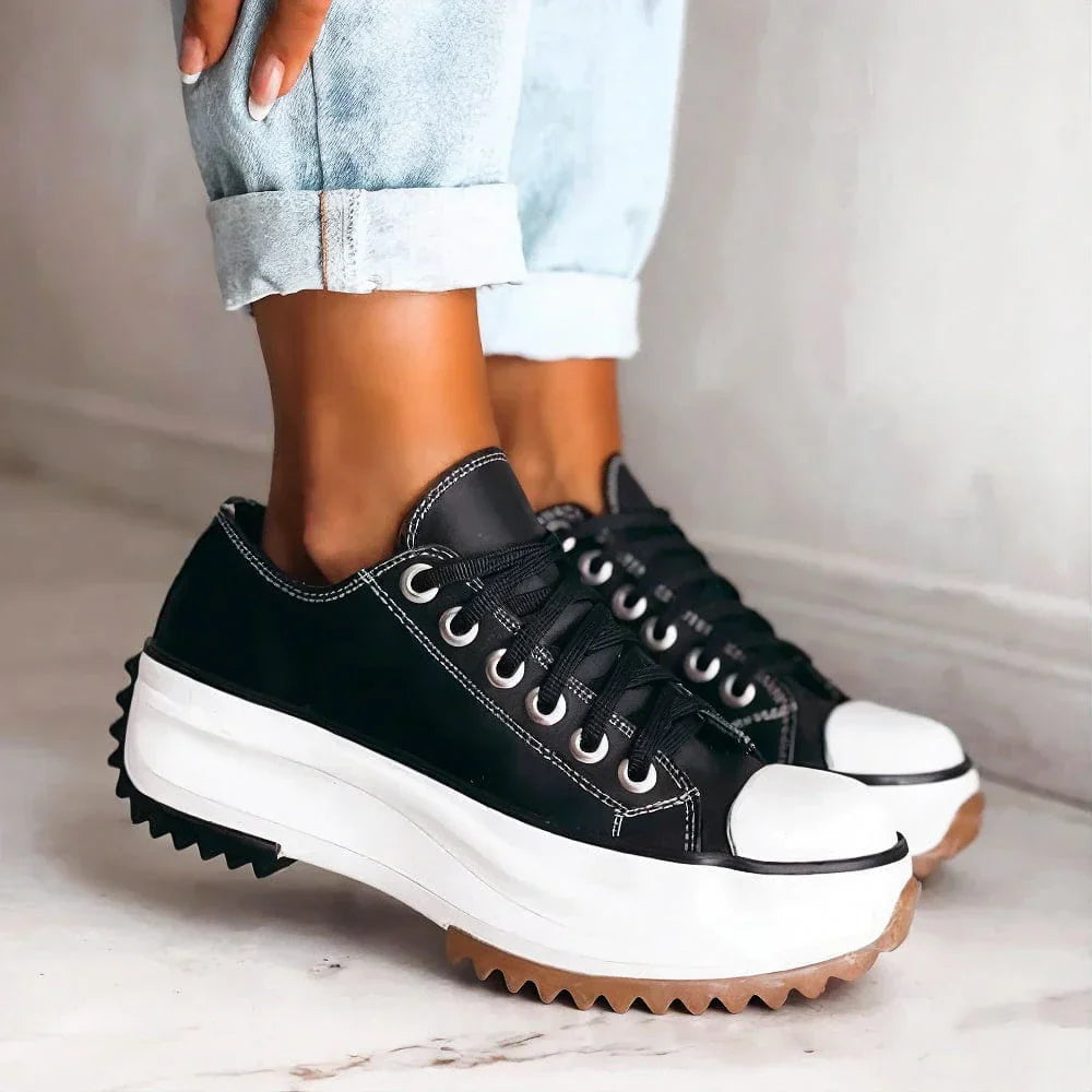 MARLEY – Leather Platform Sneakers