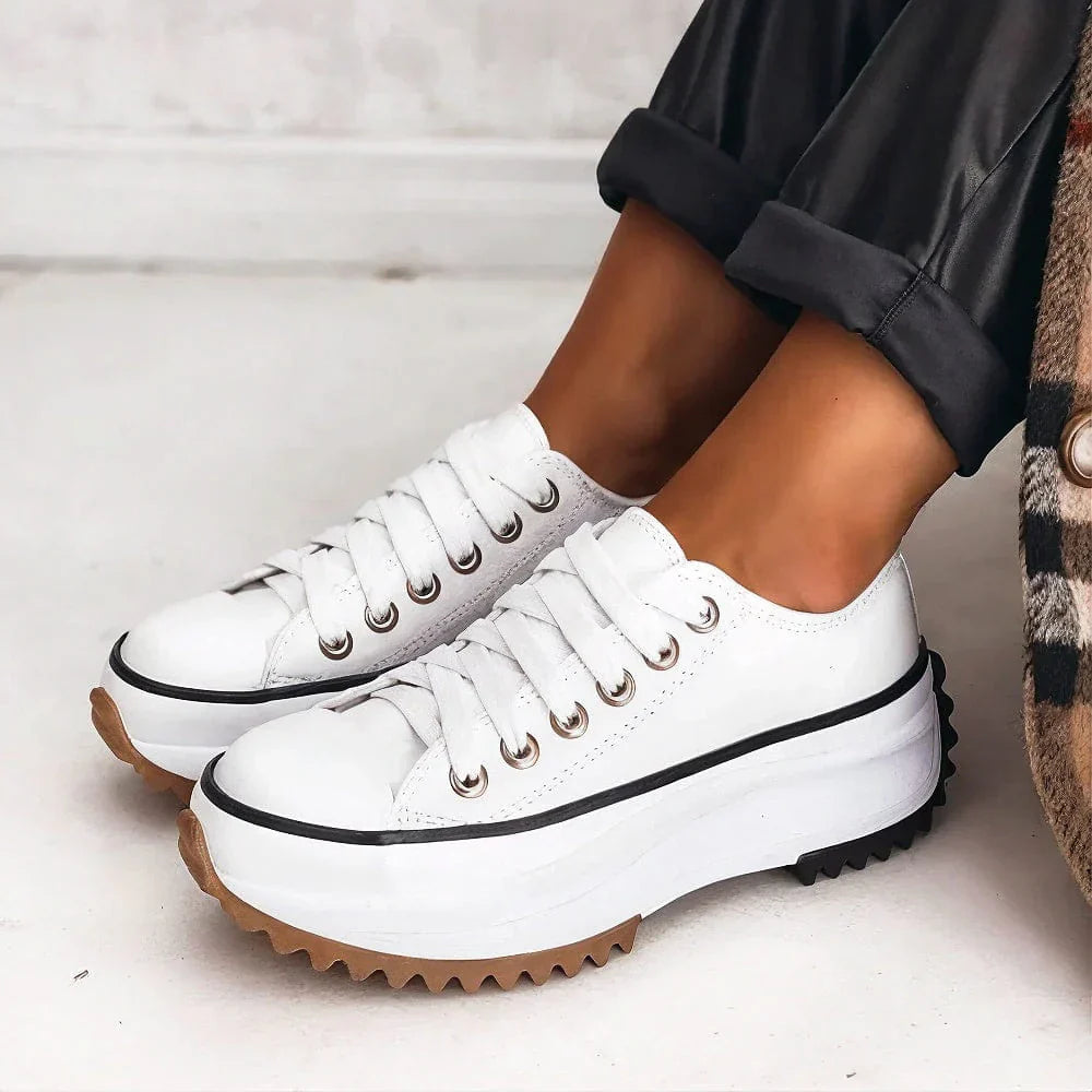 MARLEY – Leather Platform Sneakers