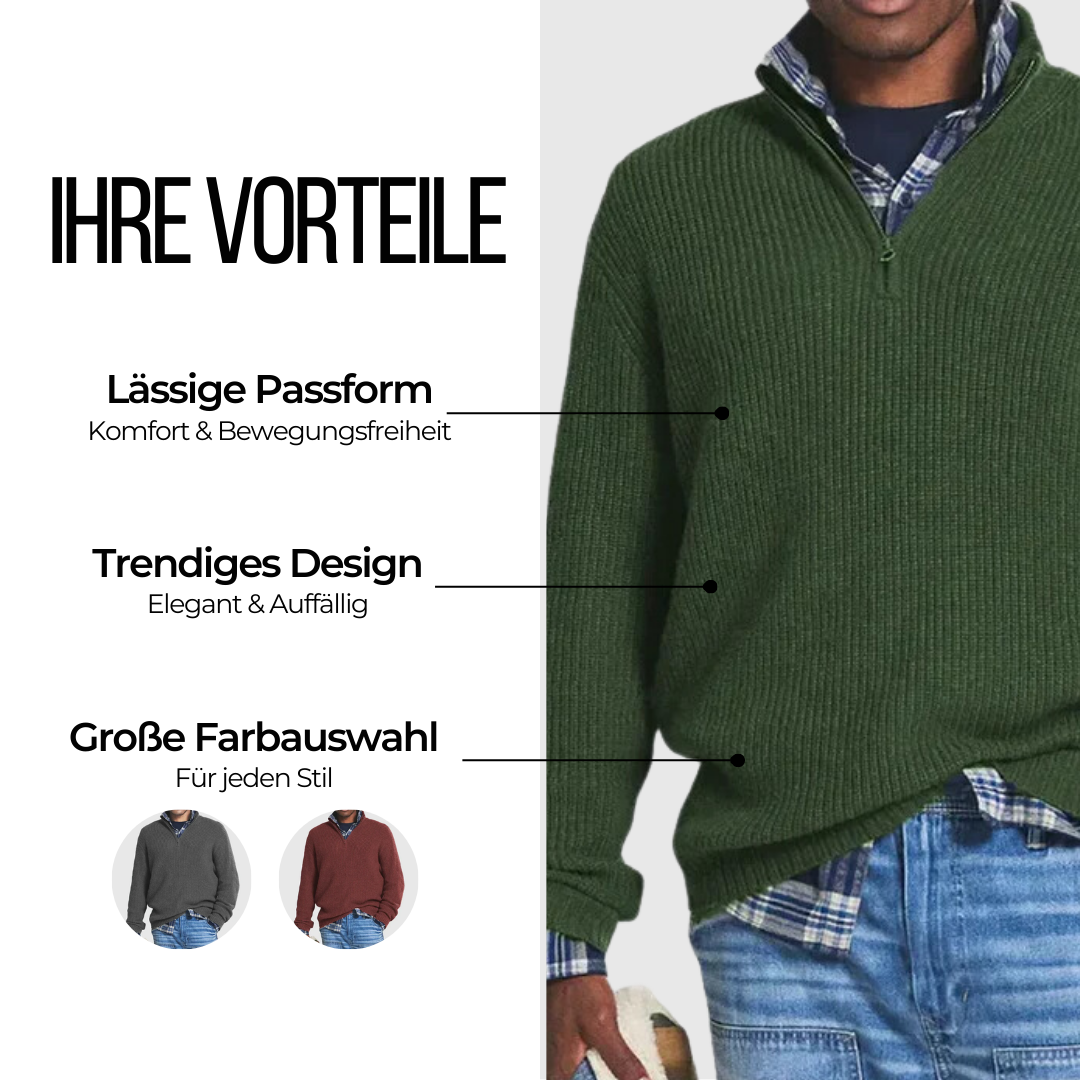 Louis – Der Stilvolle Zip-Pullover