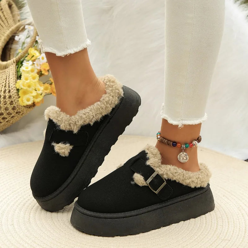 PlushStep - fluffy suede slip-ons 