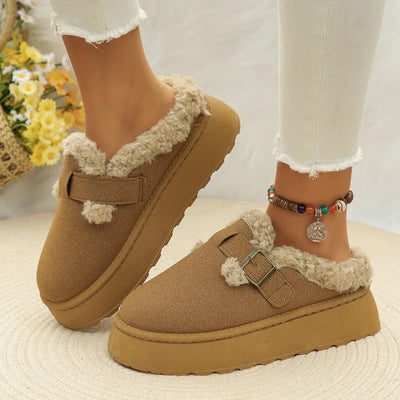 PlushStep - fluffy suede slip-ons 