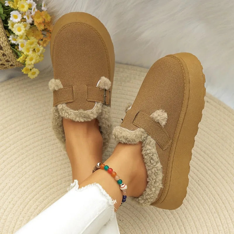 PlushStep - flauschige Wildleder Slip-Ons