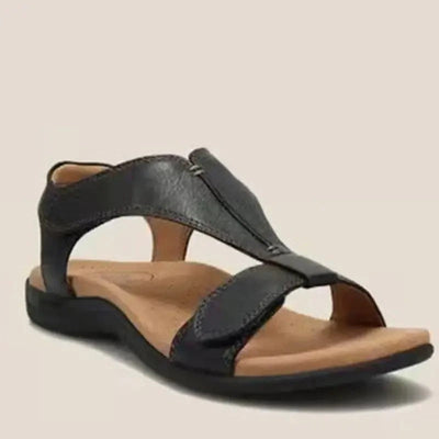 Megan - Adjustable orthopedic leather sandals with arch support