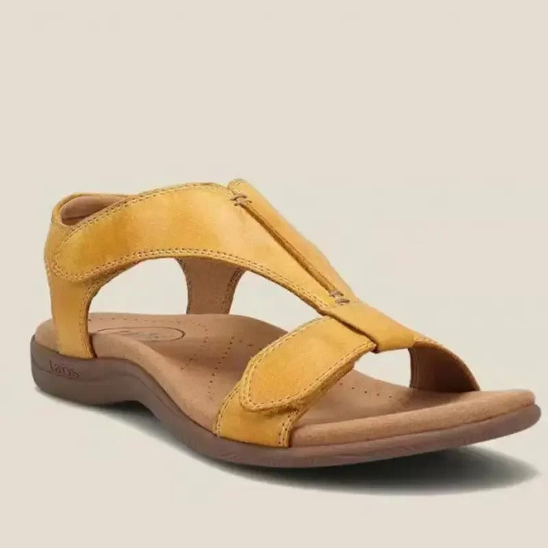 Megan - Adjustable orthopedic leather sandals with arch support